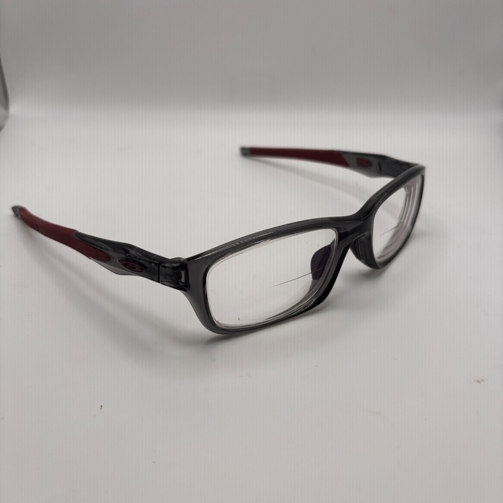 Oakley Gray Maroon Crosslink Eyeglasses + Case (FRAMES ONLY) OX8030-0655